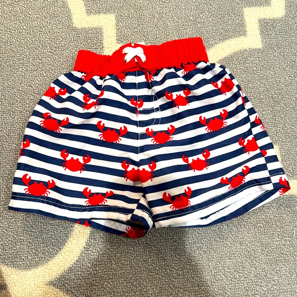 Adorable Crab Swim Trunks- size 3-6 months